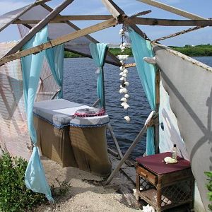 A massage area