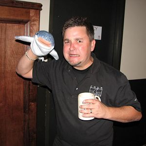 KevDiver wrestles the Whale Shark Puppet