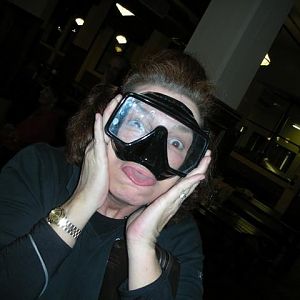 She needs a snorkel, Mr!