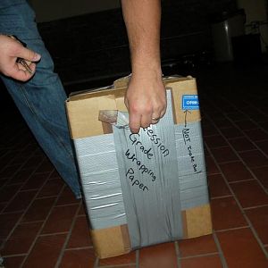 Recession grade wrapping paper