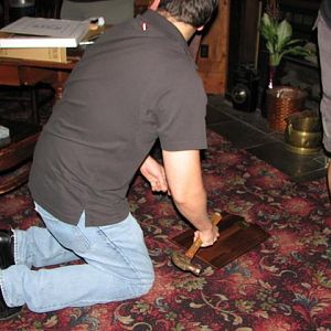 Sushi Boy double checks the process