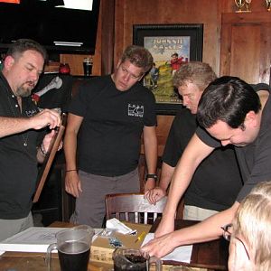 How many CHUM Board of Director's does it take to hang a plaque?
