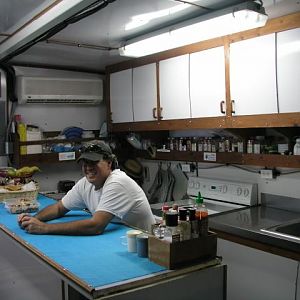 John in the galley