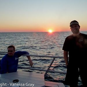 Roger and Giles at Sunset