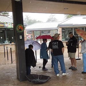 CHUMmers braving the rain