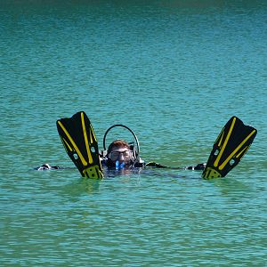 Vanessaarr chillin in the chilly water....