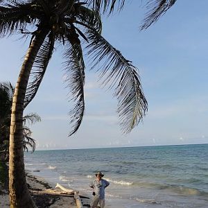 Empty beaches on the wind side of Little Corn Island