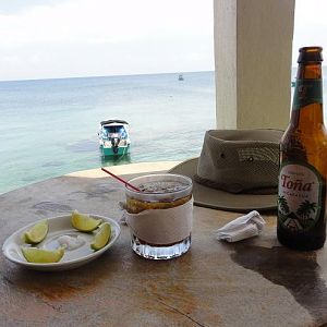 A nice rum and a great view