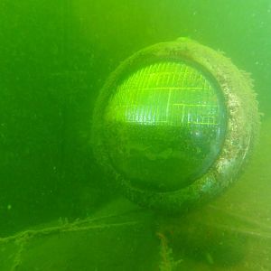 Lamp on one of the fire trucks