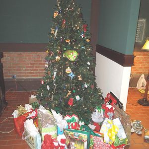 and presents IN the tree?