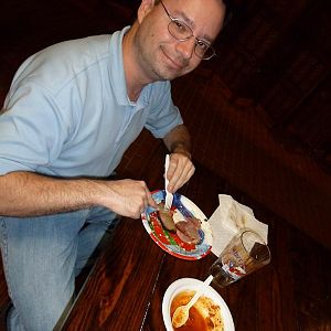 Nudilover enjoying the food