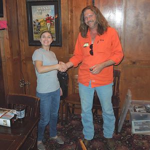 Waterproof thanking our March speaker