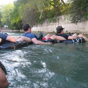 Tubing and kayaking at the Comal