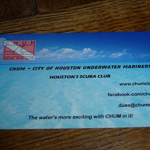 CHUM cards - get some to carry with you