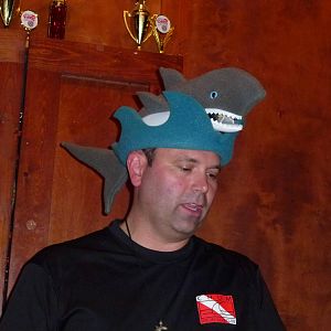 Sushi Boy's hat to support the proposed shark fin ban