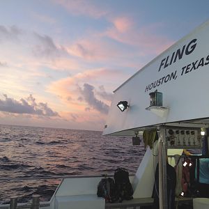 Sunrise at sea