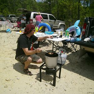 Legobloxs getting chili samples ready