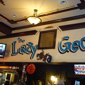 Little bar where we sat out rainshower