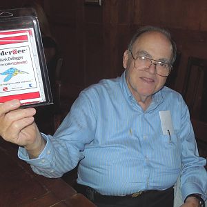 James got a door prize