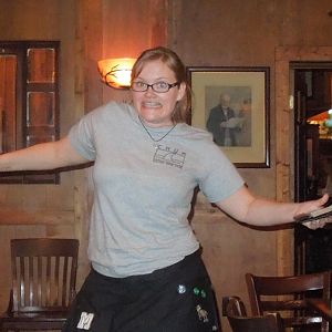 jazz hands, a beer and a CHUM shirt