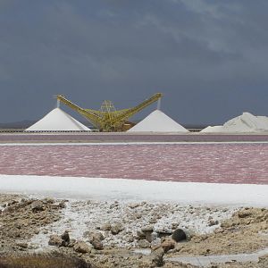 Salt piles for loading