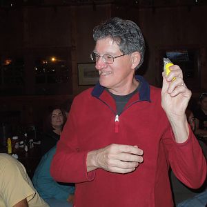 Rouge Wave won the door prize - an H2YO noisemaker