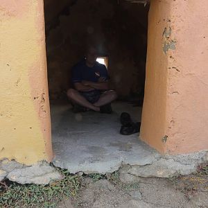 Reefhound in a slave hut