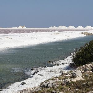 Salt evaporation ponds