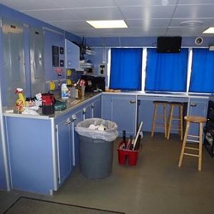 Looking into wet lab from dry lab