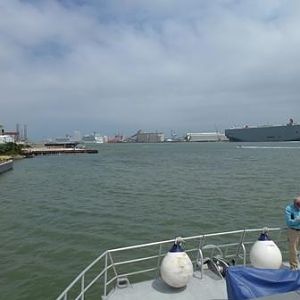 From the bow