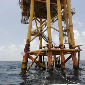 Production platform 40 miles offshore