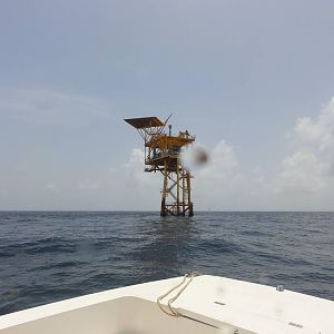 Production platform 40 miles offshore