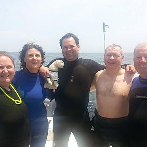 Happy Oriskany divers