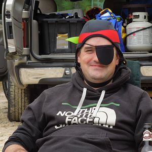 LegoBloxs sporting Holly's hood