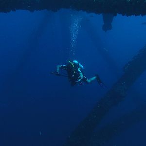 Diver on Rig