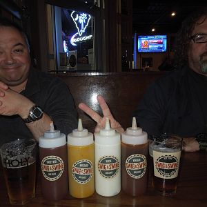 sauces at the Swig & Swine