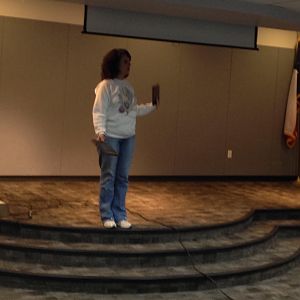 Heidi Ho saying "hey ho"