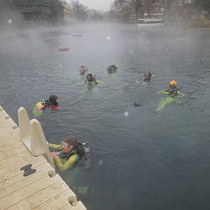 getting ready to start the u/w part of the class