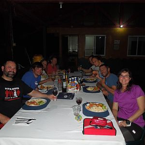 dinner time on Isla Coiba