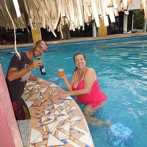 Gavino hooked her up on Miller Light