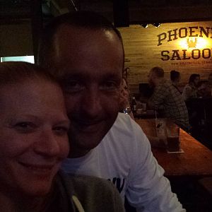 Steve & Kate - they let us crash their table at the Phoenix Saloon