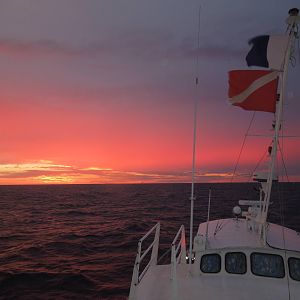 Red sky at night