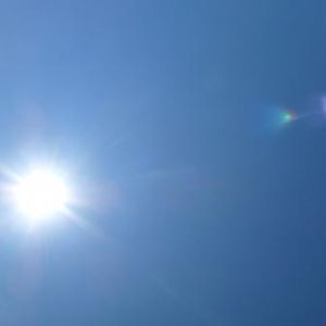 Camera took this - cloudless sky