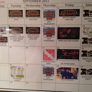 We're even on the schedule!