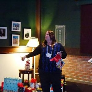 Ms KJenn Dives doing her thing