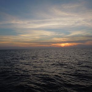 setting sun
