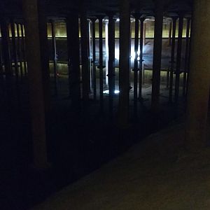 Inside the cistern