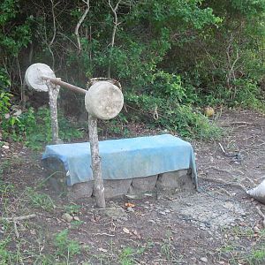 workout bench, island style