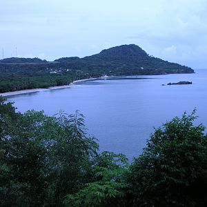 looking toward the dive shop