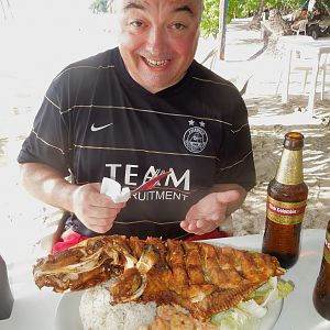 fried "old wife" fish